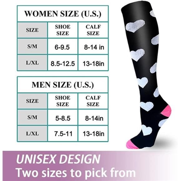 Copper Compression Socks Women and Men Circulation 6 Pairs - Picture 6 of 6